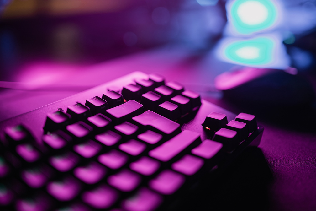 Close-Up Shot of a  Computer Keyboard